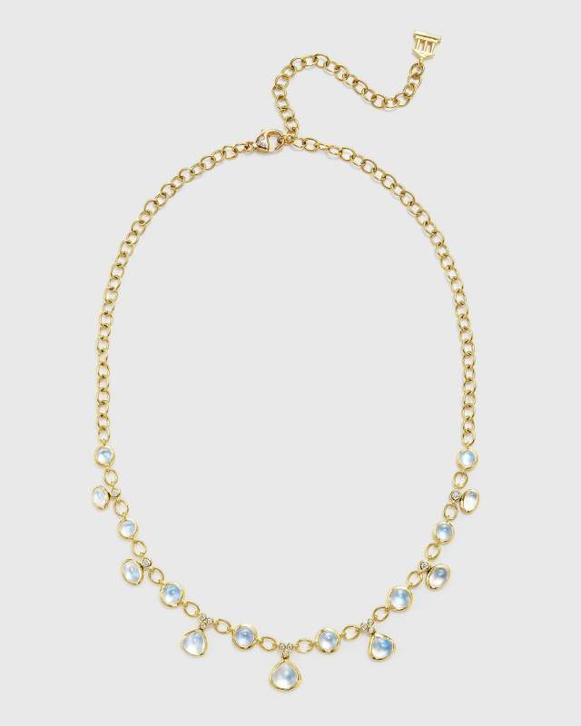 18K Blue Moon Theo Necklace